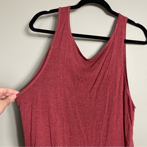 Zyia Red Twist Tank Size XXL Scoop Back Work Out Tank Top Activewear Athleisure - Picture 2 of 8